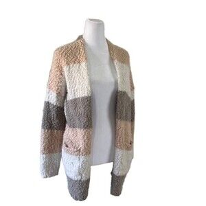 Altar’d State Colorblock Popcorn Eyelash Open Cardigan Size S/M